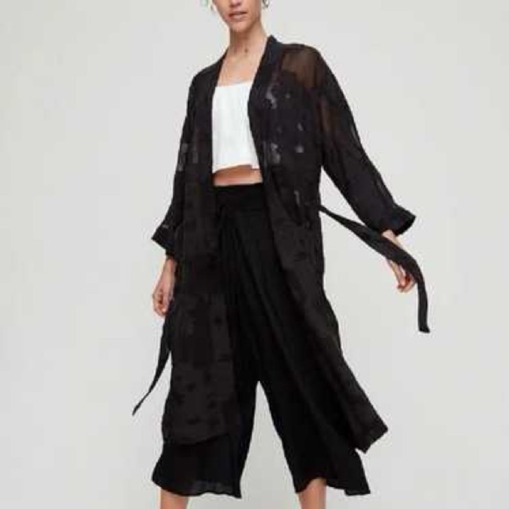 Wilfred Black Sheer Durante Robe